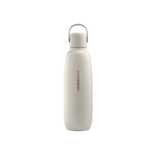 Sodastream Fizz&Go Cool - Bottiglia In Metallo Di Sabbia, Lavabile In Lavastoviglie, Compatibile Con Duo, E-Duo, Terra Uvm, Mantiene Caldo E Freddo Fi