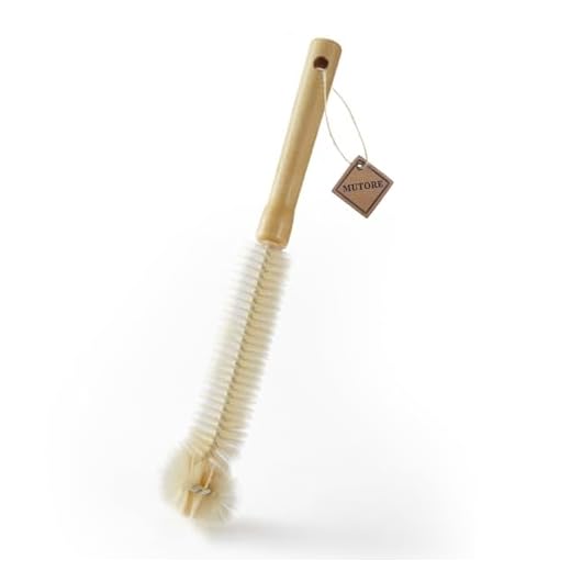 MUTORE Wooden Long-Handle Bottle Cleaning Brush