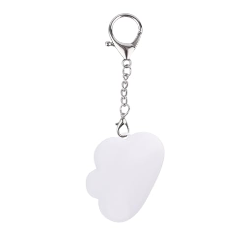 BTFO Lámpara LED con Forma de Nube para Bolso, con Sensor Táctil Recargable Mujer Ideal Como Llavero Accesorio para Bolso (Blanco)