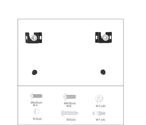 IBRA Ultra Slim Wandhalterung System für Samsung, LG und Philips LED TV 32 ', 37', 40 ', 42', 46',48',50',55' 60'und 70' Screen-Modelle (Dies ist Keine Platte, Hohe Qualität verdrahteten System)