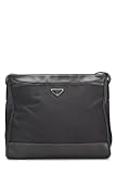 Prada, Pre-Loved Black Nylon Messenger Bag Medium, Black
