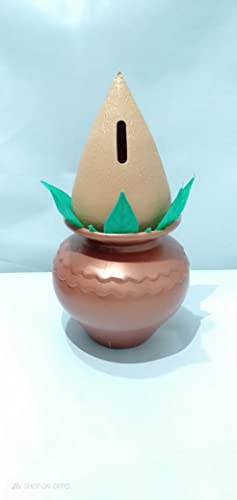 Plastic Kalash Design Gulak, Piggy Bank, Money Bank for Kids, Home Decoration, Pooja Room