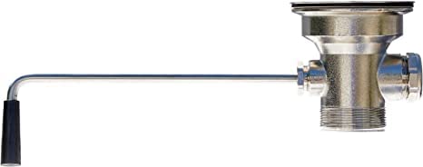 STEADYKLEEN - 3.5-inch Sink Drain Waste Drain Valve with Twist Handle, Fits Commercial Sink Style Drains, Controls Sink Drain Stopper, Must-Have Sink Repair Kit - Reducer not included by STEADYKLEEN - Used condition - US$49.34
