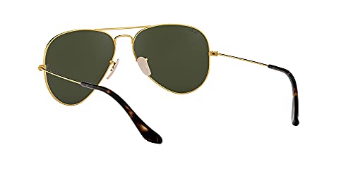 image for Ray-Ban unisex adult Rb3025 Classic Sunglasses, Polished Gold/Green, 5