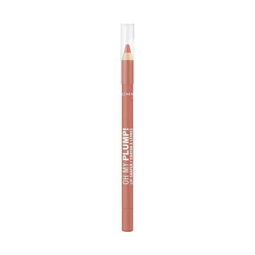 Rimmel London Oh My Plump! Lip Shaper, Matita Labbra ricca di Peptidi, Ultra cremosa, No transfer, 1,2g, 050 Café Latte