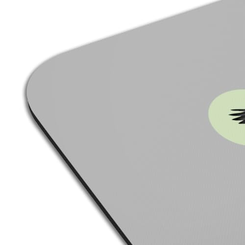 Set de table oiseau en caoutchouc gris grand format x4