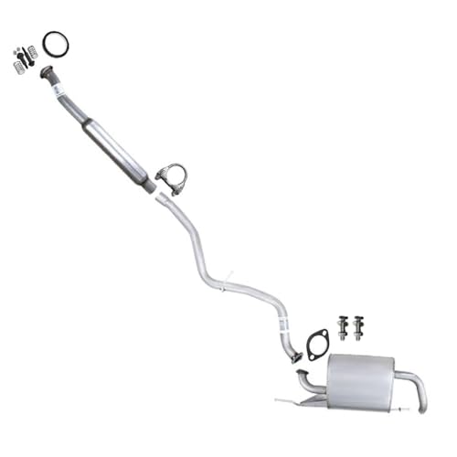 Exhaust Resonator, Intermediate Pipe & Muffler System Kit Compatible with Subaru Crosstrek 2016-2017 2.0L | Stainless Steel | Northeastern Exhaust | Includes Gaskets, Clamp and Bolt Kit