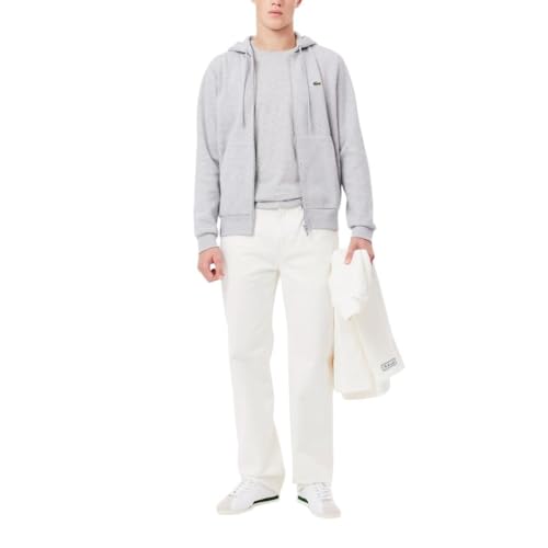 Lacoste mens Classic Fit Hooded Zippered Sweatshirt