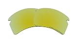 Sunglasses Polarized Lenses Replacement for Oakley Flak 2.0 XL Sunglasses Gold Mirror Coatings