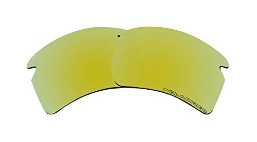 Sunglasses Polarized Lenses Replacement For Oakley Flak 2.0 Xl Sunglasses Gold Mirror Coatings #TOP9