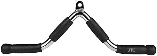 JTC Fitness Gym Handle V Shaped Triceps Press Down Bar with Rubber Hand Grips Cable Attachment (Style B) (B09BJYML5S) Amazon Price History, Amazon Price Tracker