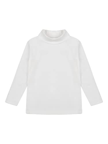 Kids Boys Girls Turtleneck Thermal Underwear Tops Basic Solid Color Long Sleeves Cotton T-Shirts Undershirts4