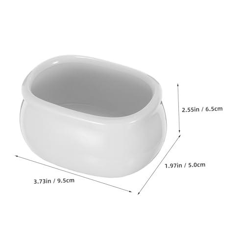Porte-sachets de thé céramique anti-choc, protège-table blanc - 3