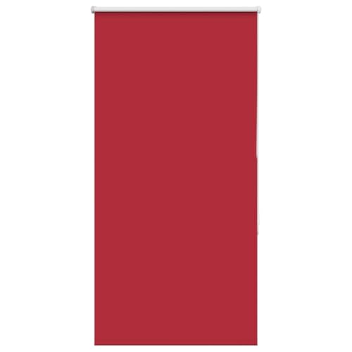 vidaXL Verdunkelungsrollo Rot 85x150 cm Stoffbreite 80,7 cm Polyester, Rollo, Klemmfix, Thermorollo, Verdunklungsrollo, Klemmrollo, Fensterrollo