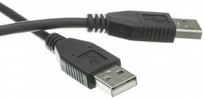 كابل USB 2.0 Type A Male إلى Type A Male بطول 3 أقدام، أسود
