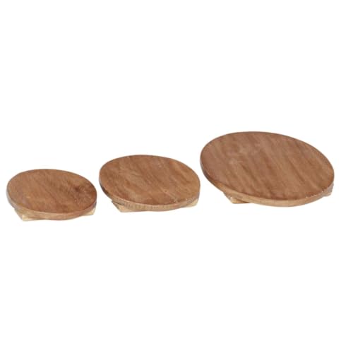 Support plante acajou huilé marron au style rustique authentique - 3