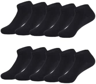 Sockshion Siyah Pamuklu Bilek Boy Çorap 10 Çift (Siyah / 35-39) - Görsel 1