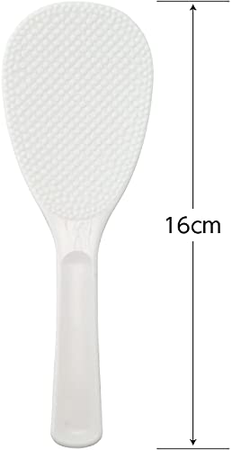 Miniatura 2 de Cuchara De Servir De Paleta De Arroz Shamoji De Estilo Japonés, Espátula De Plástico Blanco, Fabricada En Japón, Bsy23016 16cm