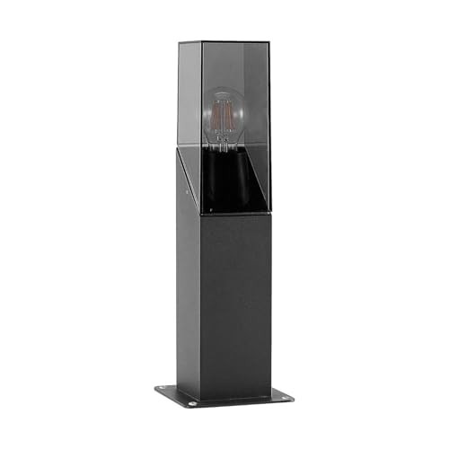 Lampada da esterni 'Fiola' dimmerabile (Moderno) colore Nero, in Alluminio (1 luce, E27) di Lucande | lampioncino, paletto luminoso, lampada da viale, lampione