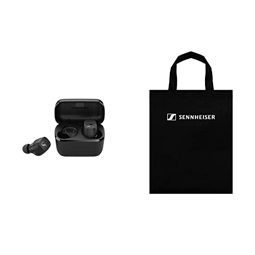 Sennheiser �[���n�C�U�[ Bluetooth ���S���C�����X�C���z�� CX True Wireless BLACK, �h�C�c�{�ЊJ��7mm�h���C�o�[�A ���E�Ɨ��g�p�A IPX4�A�ʘb�ABluetooth 5.2�Ή� Class1�A�ő�9+18��