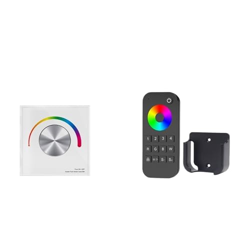 Mural RVB LED de contrôle 4A 3CH Tactile T3-K Blanc avec Télécommande 2.4G - 2