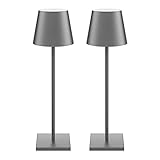 【Dimmbare Esszimmerlampe für Tisch】: Mit 10%-100% stufenlosem Helligkeits-Touch-Control-Dimmer, ändern Sie einfach die Helligkeit mit langem Druck auf den Touch-Control-Knopf der Lichtspitze, perfekte Mischung aus modernem und schickem Charme, geeignet für Outdoor-Camping/Familientreffen/Dinner-Beleuchtung, für Sie Ein romantischer Abend.