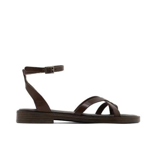 Porronet Sandalia Plana Esclava De Piel Cecilia Moka