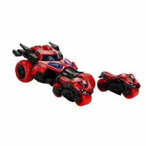 Maxx Wheels Motosiklet Fırlatıcılı Sesli ve Işıklı Araba - Kırmızı