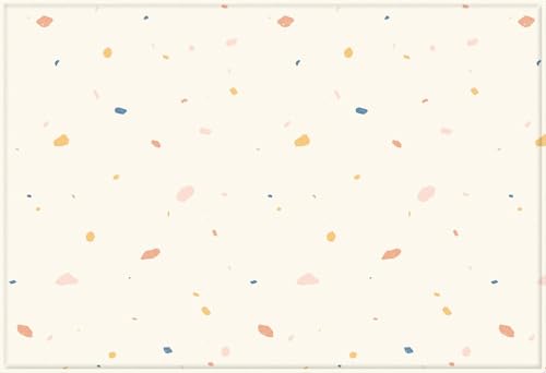 Ultra-Cushioned Premium Baby Play Mat - Jelly Terrazzo & Sage Beige - Made in Korea - Tummy Time Mat with Superior Shock Absorption, Non-Toxic Baby Floor Mats, Water Resistant, Reversible - 75"x51"