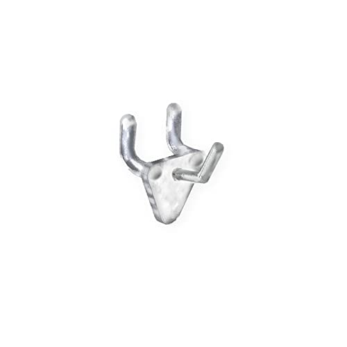 Azar 800071-CLR 1-Inch Plastic Hook, 50-Pack, Clear