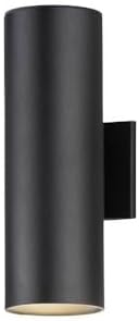 Maxim Lighting 86403BK Outpost-20W 2 LED Outdoor Wall Mount-5 Inches Wide by 15 inches high, Finish Color: Black