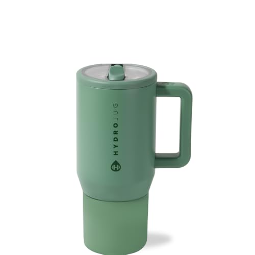 HydroJug Kids - 20 oz Insulated Kids Water Bottle with Flip Straw & Handle | Leak-Proof & Durable | Perfect for School, Sports, Lunch, Travel & Camp, Sage