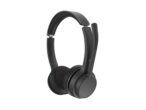 Casque sans fil noir avec adaptateur USB pour une connexion PC stable