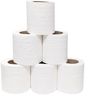 Rosella 3 ply Toilet Tissue Paper Roll Family Sanitary Rolls Thicker, Extra Soft & Highly Absorbent Perfect for Your Home and Office (Pack of 6 Rolls - 220 Sheets Per Roll)