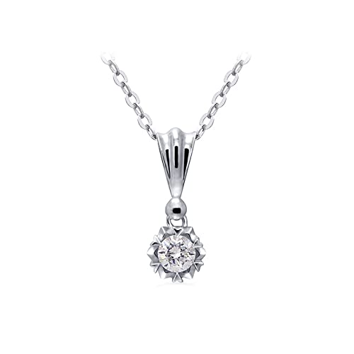 Pendentif pour Filles et Femmes, le cadeau idéal en or 14K avec moissanite