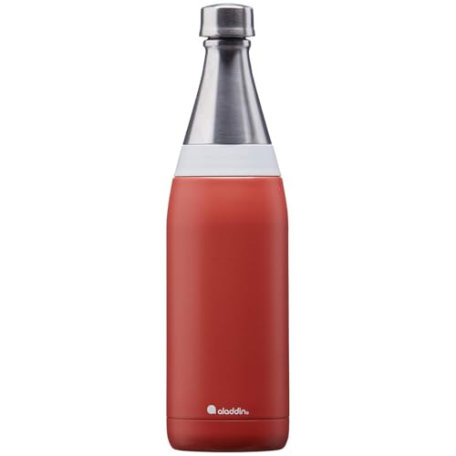 Aladdin Fresco Thermavac Gourde Isotherme 0.6L Terra Cotta – Étanche - Garde Froid Plus de 10 h - Thermos Sans BPA - Va au Lave-Vaisselle - Bouteille Isotherme à Finition Durable