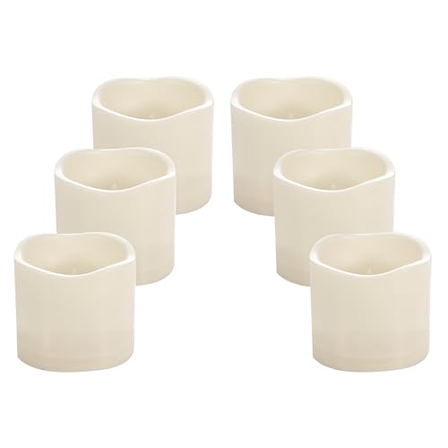 Bougies sans flamme étanches lot de 6 pour lanterne extérieure