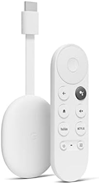 Chromecast with Google TV (HD) - Streaming Stick Entertainment on Your TV with Voice Search - Watch Movies, Shows, and Live TV in 1080p HD - Snow
