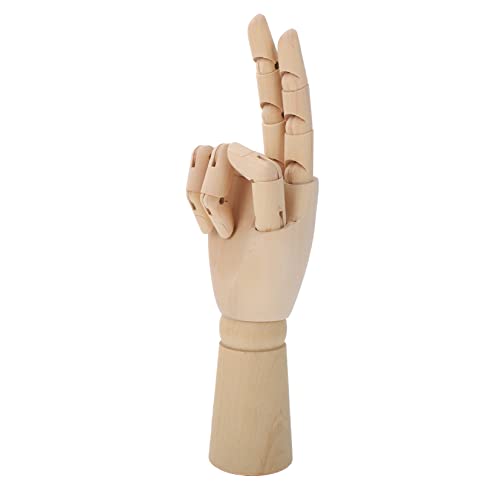 JEWEDECO Wooden Joints Hand Sketching Hand Prop for Artists Students Flexible Hand Model Props for Comic Drawing