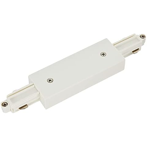 SLV Blanco Conector Longitudinal para Carril Conductor Monofásico Cover