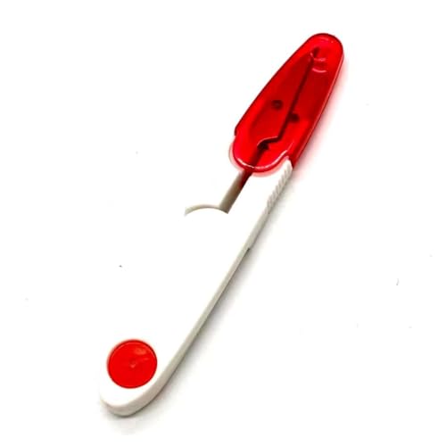 Image of Prabhas Designs U-Shaped Portable Plastic Small Yarn Scissors with Transparent Cover, Thread Cutter for Embroidery, Fabric, Paper, Quilting, Scrapbooking, Dressmaking, Handwork (1)
