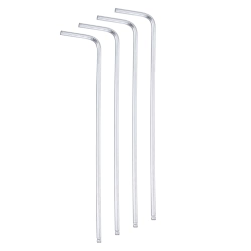 Image of sourcing map 4pcs Ball End Hex Key Wrench 1.5mm Metric Chrome-Vanadium Steel L-Shape Hexagon Wrenches Repairing Tool for Home Bike Motorcycle Repair, Silver