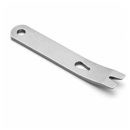Mini Stainless Pry Bar Multi Tool Keychain EDC Nail Puller Scraper