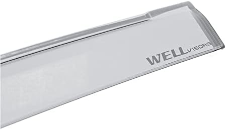 WellVisors Window Visors Wind Deflectors Compatible with Toyota 2016-2017 Corolla iM/Scion iM Premium Series Rain Guards 3-847SC005