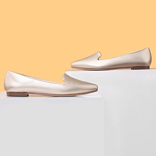 Image of MUSSHOE Flats for Women Pointed Toe-Comfortable Business Casual Work Shoes, Dressy Suede Slip On with Memory Foam for Office, Teacher & Standing All Day