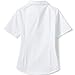 Lands' End Uniform Girls No Gape Short Sleeve Stretch Shirt Pearl White Kids 16
