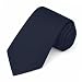 Jacob Alexander Solid Color Men's Regular Tie - Navy Blue