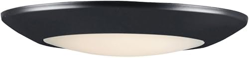 Maxim Lighting 57913WTBK Diverse - 18W 1 LED Flush Mount-1.25 Inch Tall and 9.25 Inch Wide, Finish Color: Black