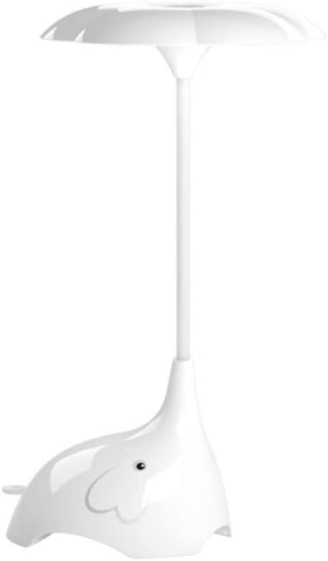 Small Desk Lamp Reading Lamp Creative Cute Desk Lamp Dimmable Elephant Shaped LED Desk Lamp with USB Port, Touch Switch for Bedroom Study Office Desk Lamp for Home Office