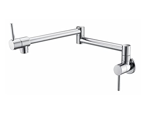 Robinet de remplissage de casserole pliable en laiton avec bec pivotant